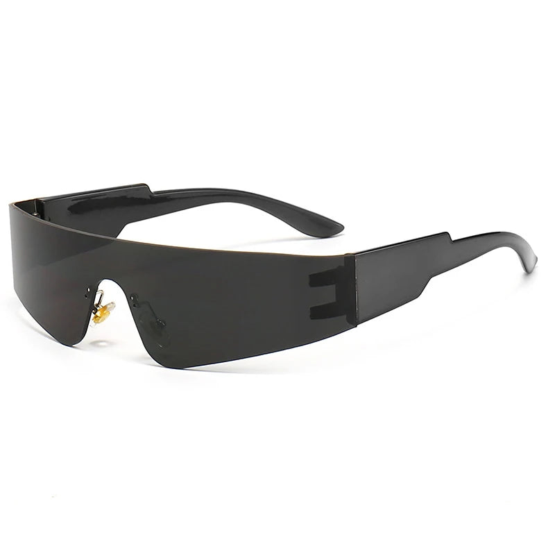 PTL New Women Men Fashion Punk Frameless Sun Glasses -  Lenses Sports Goggle UV400
