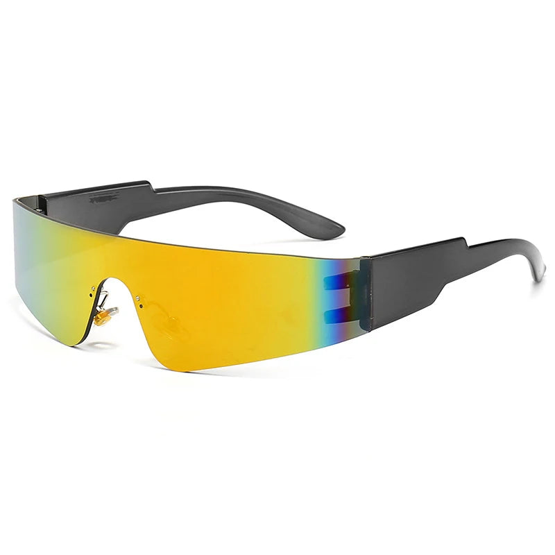 PTL New Women Men Fashion Punk Frameless Sun Glasses -  Lenses Sports Goggle UV400