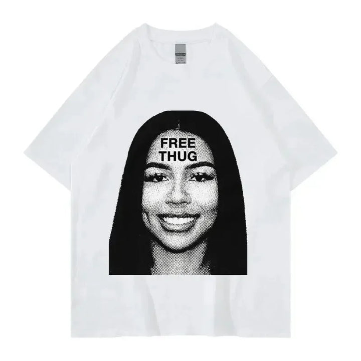 PTL Summer Men Women Cotton T-Shirt Rapper Young ThugStreetwear